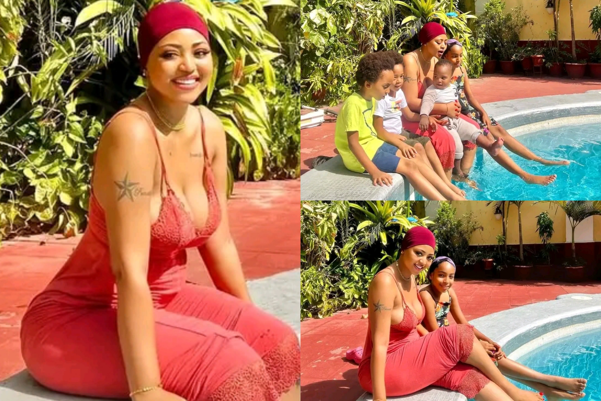 Regina Daniel having quality time with her kids and step kids